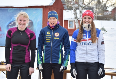 Linda Lindkvist, bron, Tove Alexandersson, guld och Magdalena Olsson, silver. FOTO: Anders Öberg.