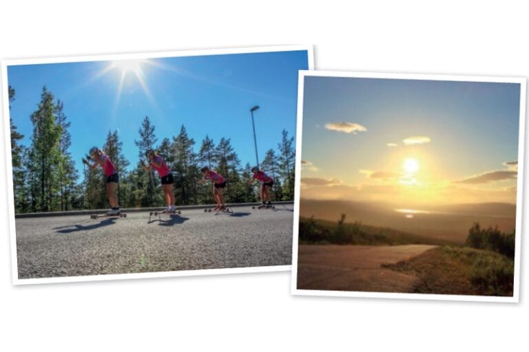 Upplev midnattssolen på rullskidor