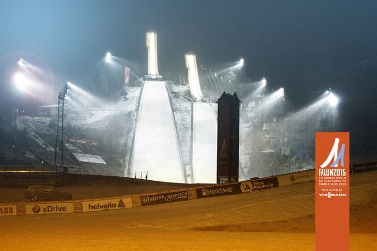 VM-invigningen vid hoppbacksstadion