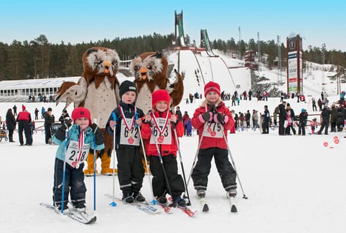 1.800 barn i Barnens Skidspel