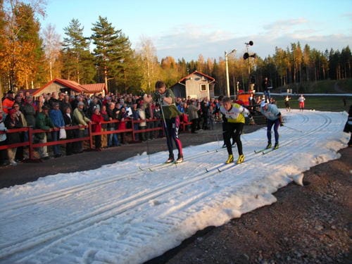Högbo Bruks konstfrusna skidspår lockar Vasaloppsåkare