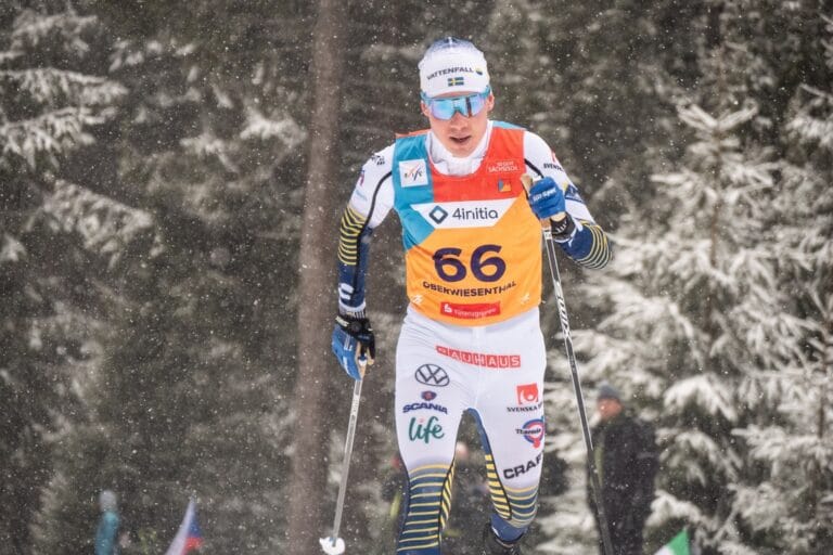Fredrik Andersson åtta på masstarten vid U23-VM