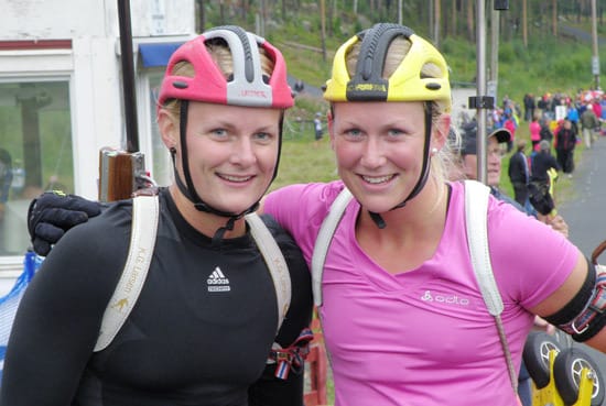 Björn Ferry dubbel mästare. Helena Ekholm slagen av syrran i SM i rullskidskytte