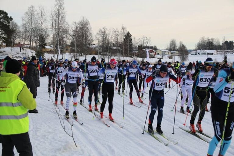 Folkfest i Matfors när ICA-loppet gick av stapeln