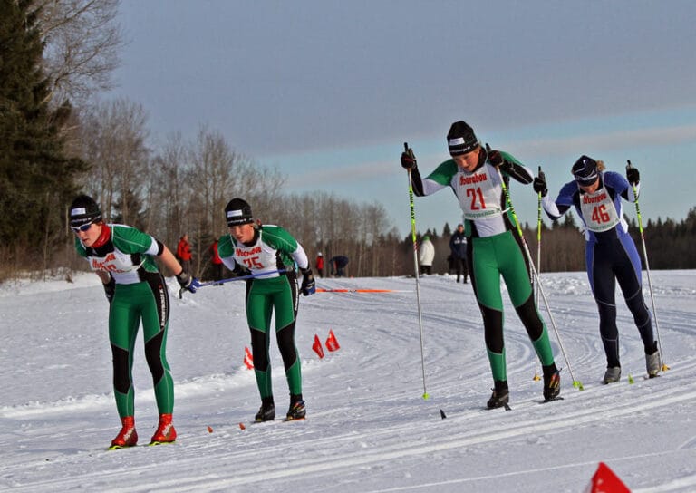 Tjejskidan 2012 på Täby konstsnöspår
