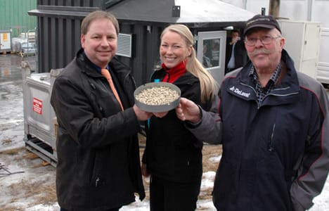 Premiär för uppvärmning av mobilt mässtält med biobränsle