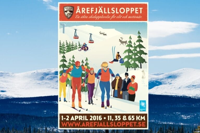 Ny retroaffisch för Årefjällsloppet