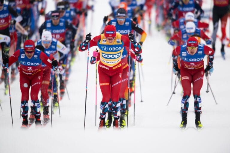 Norska längdlandslaget VM-laddar på svensk snö