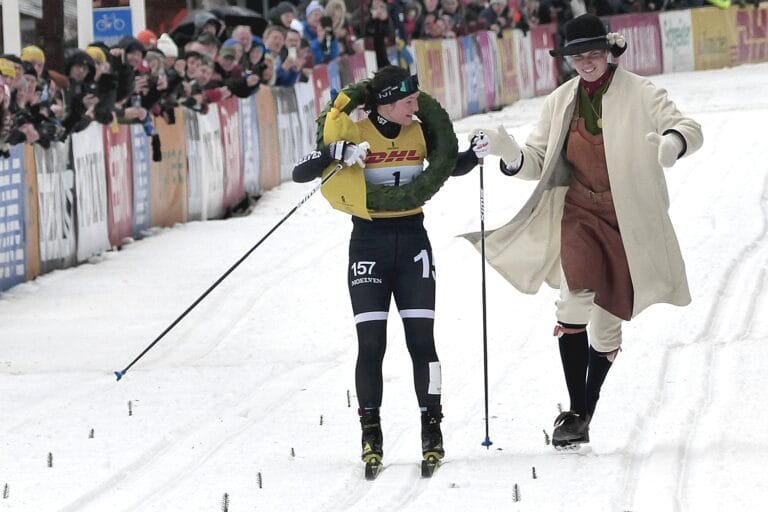 Regn stoppade inte Britta Johansson Norgren i Tjejvasan