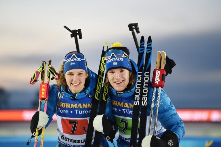 Brons till Öberg och Samuelsson i singelmixstafetten