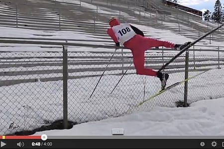Video: Bryntesson testar sprintbanan i Östersund