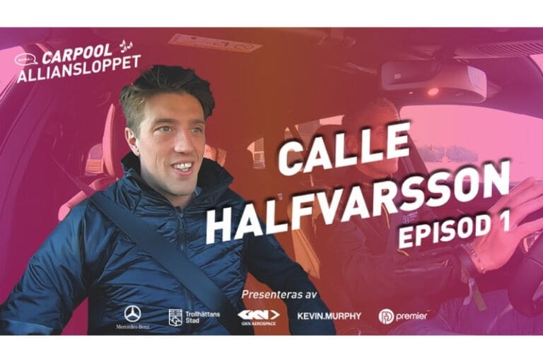 Halfvarsson är första gästen i Carpool Alliansloppet
