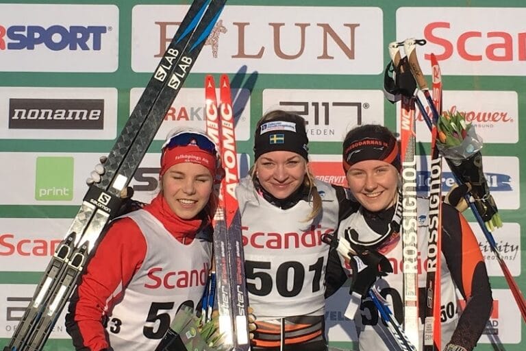 Juniorvinnare på sprinten i Falun