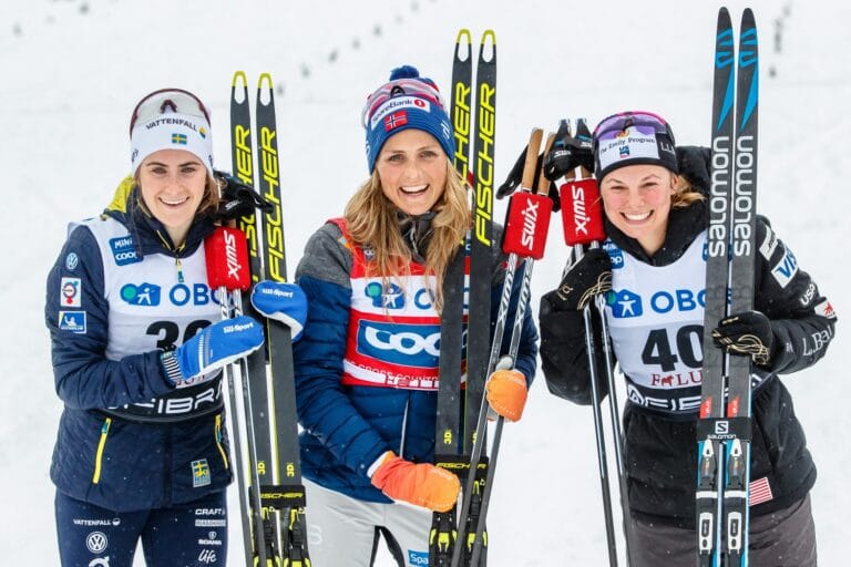 Johaug väntat vinnare – Ebba Andersson tvåa