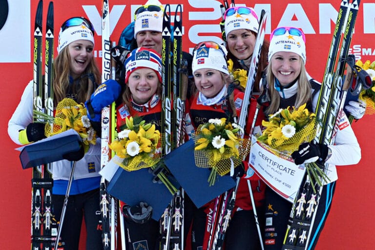 De svenska sprintdamerna fyllde pallen