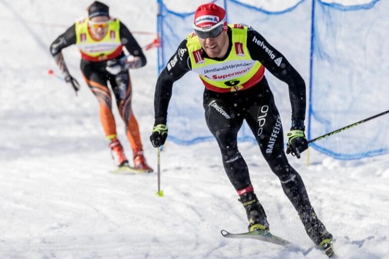 Dario Cologna åker Fjälltopploppet