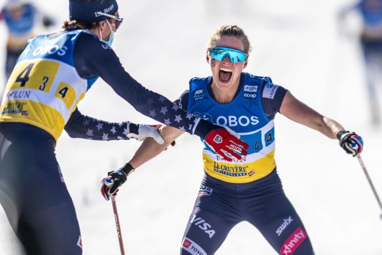 Diggins förde USA till seger i mixedstafetten
