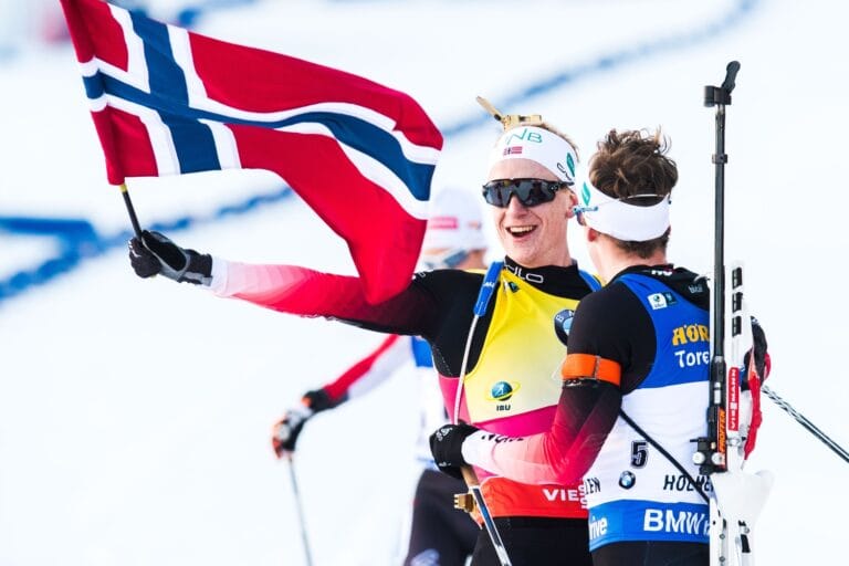 Kuzmina och Thinges Bö vann jaktstarten
