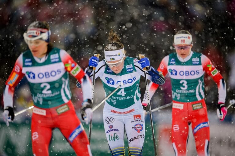 Ny fjärdeplats för Ebba Andersson bakom tre norskor