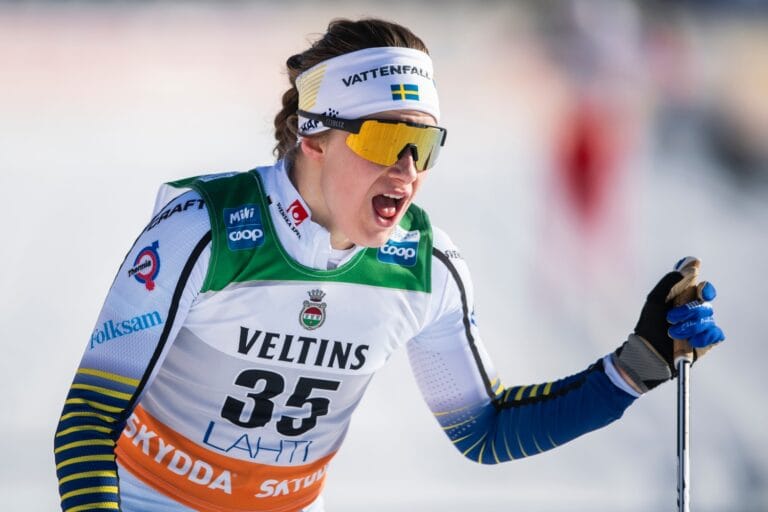 Ebba bara 3,4 sekunder bakom Johaug i Lahtis
