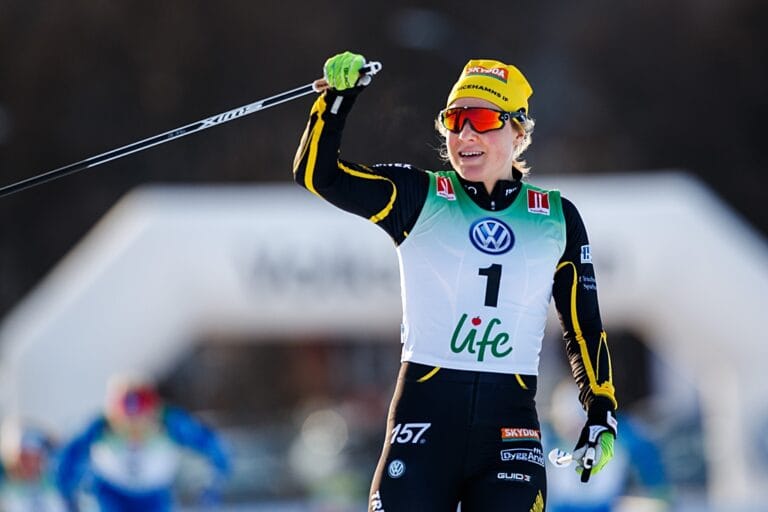 Hanna Falk flög mot seger