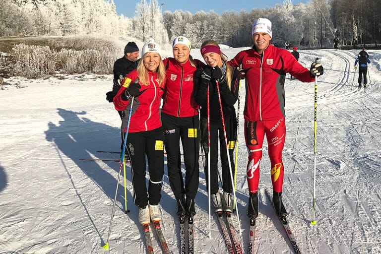 Borås Skidstadion öppnade spår idag