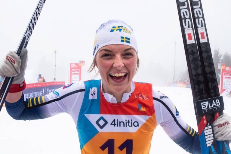 Louise Lindström tog JVM-guld i sprint