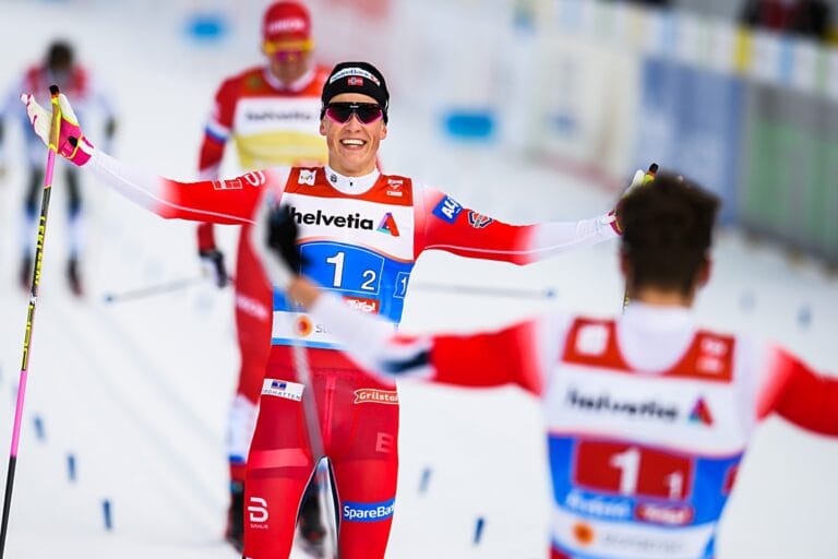 Kläbo spurtade Norge till guld – Sverige fyra