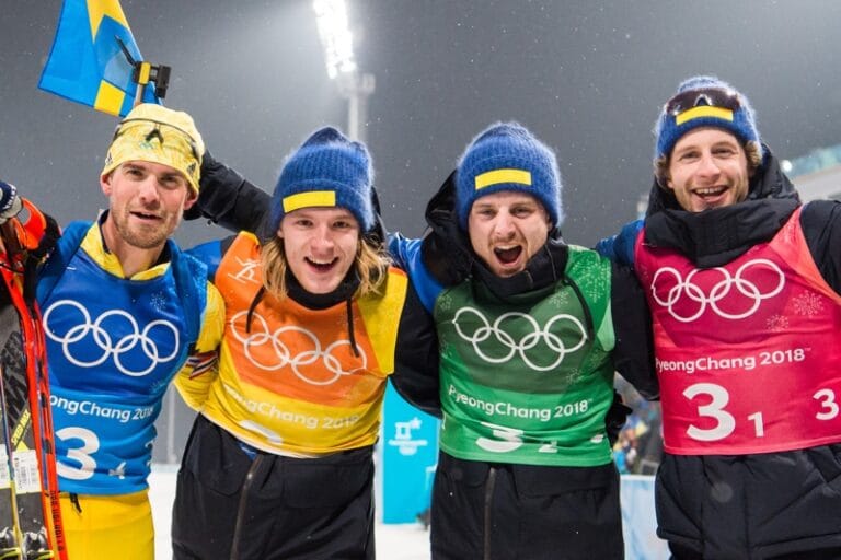 Vilken bragd! – Svenskt OS-guld i skidskyttestafetten