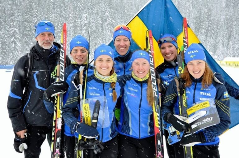 Två stafettguld till Sverige på skido-EM
