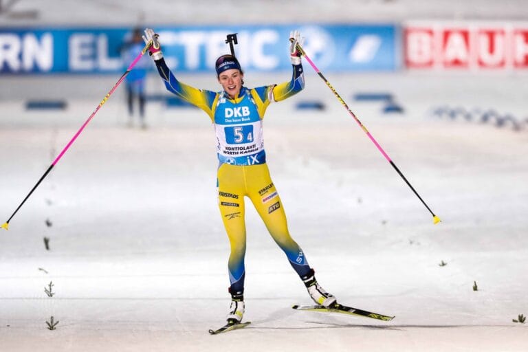 Sverige vann damstafetten i Kontiolahti