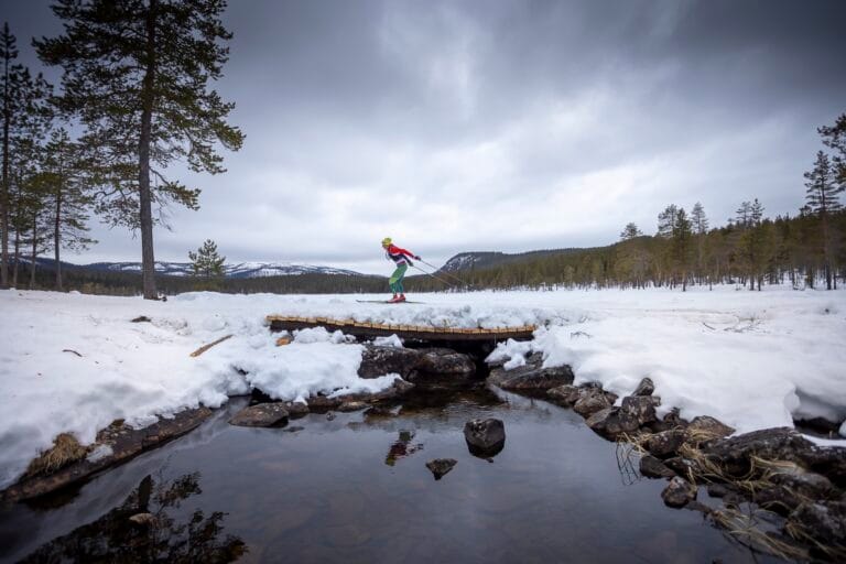 Mildvädret gör Nordenskiöldsloppet två mil kortare