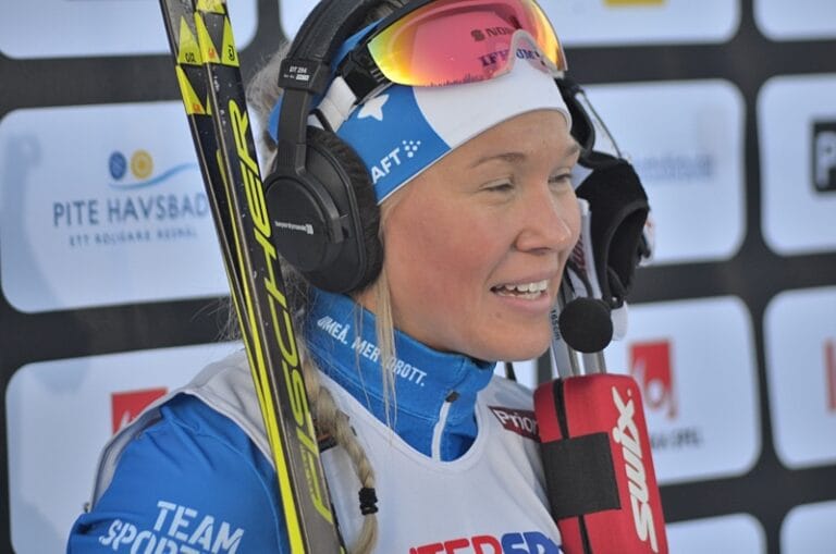 Stina föll – Jonna snabbast