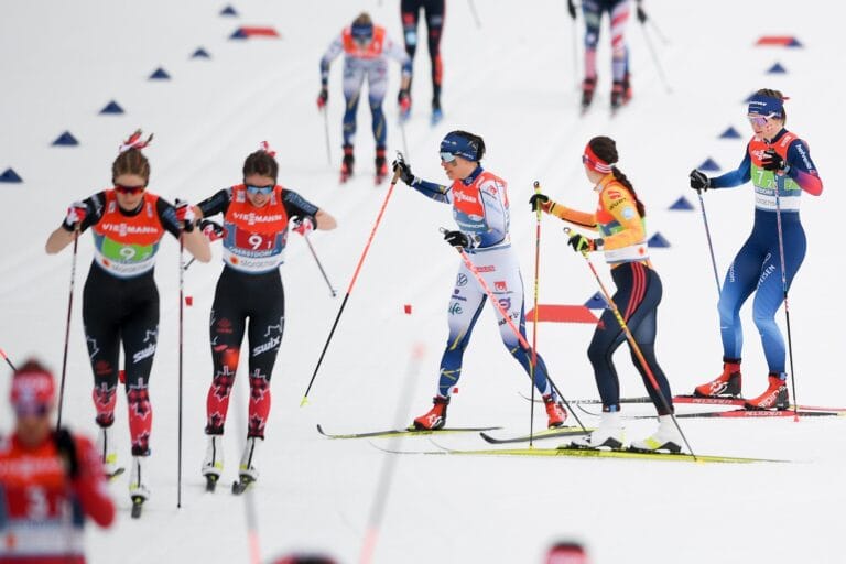 Resultat VM Oberstdorf stafett damer