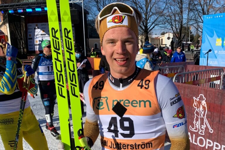 Jutterström överraskande trea på Vasaloppet