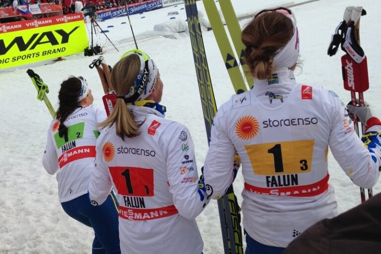Backstagebilder från VM-stafetten