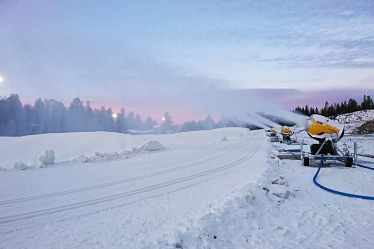 Premiär för ny snöanläggningen i Orsa Grönklitt