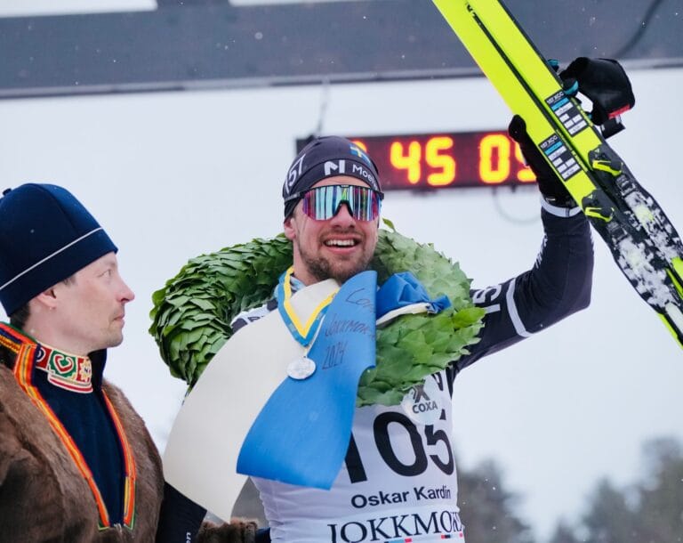 Spurtstrid avgjorde Nordenskiöldsloppet efter 22 mils kämpande