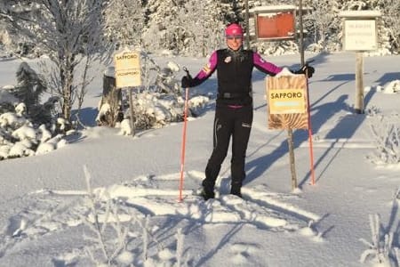 Kikkan Randall VM-laddar i Vålådalen
