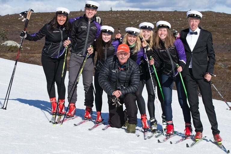Studentfirande på skidor!