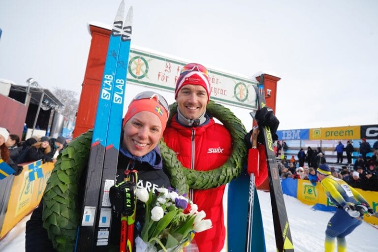 Lina Korsgren och Andreas Nygaard vann Vasaloppet