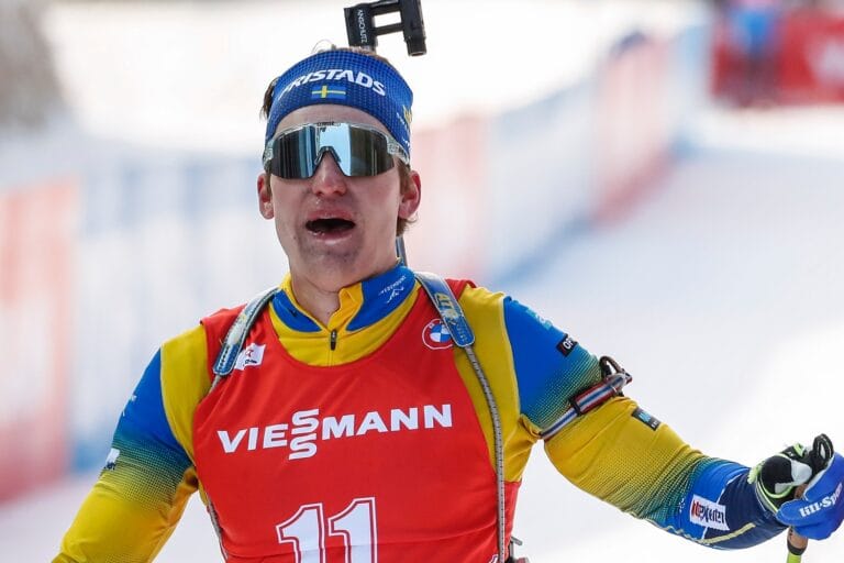 Ponsiluoma nia på sprinten i Oberhof