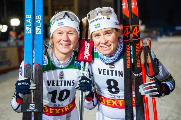 Stina föll – Maja och Ida pallade