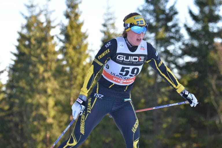 Maria Nordström femma på för-OS skiathlonlopp