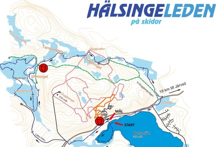 Ny bansträckning för Hälsingeleden