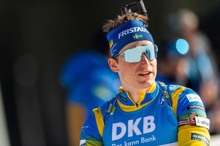 Sveriges skidskytteherrar elva på stafetten i Nove Mesto