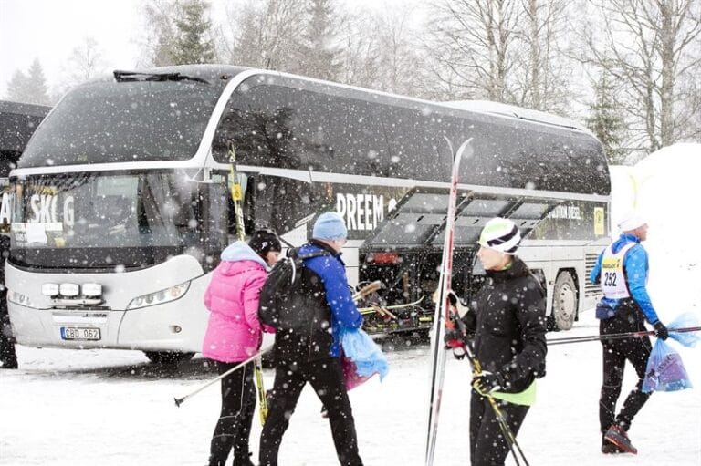 Klimatsmart resande med Vasaloppsbussar