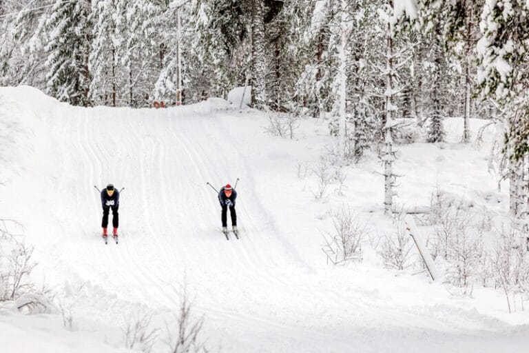 Skidspår från 28 oktober i Orsa Grönklitt