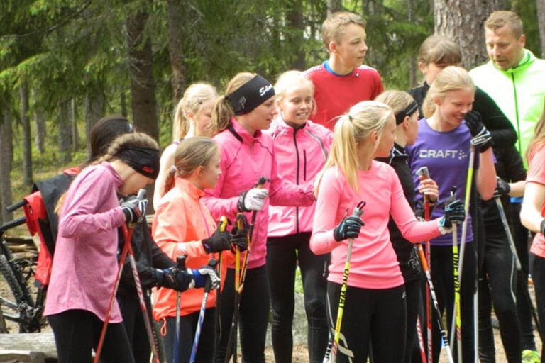 Lyckad sommarskidskola i Norrbotten