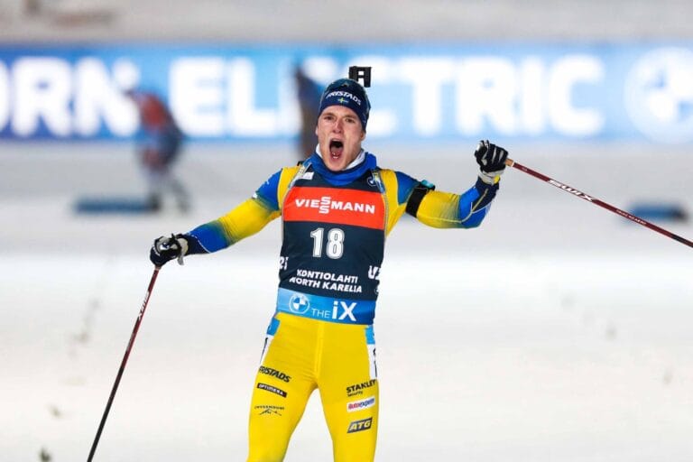 Sebastian Samuelsson vann jaktstarten i Kontiolahti